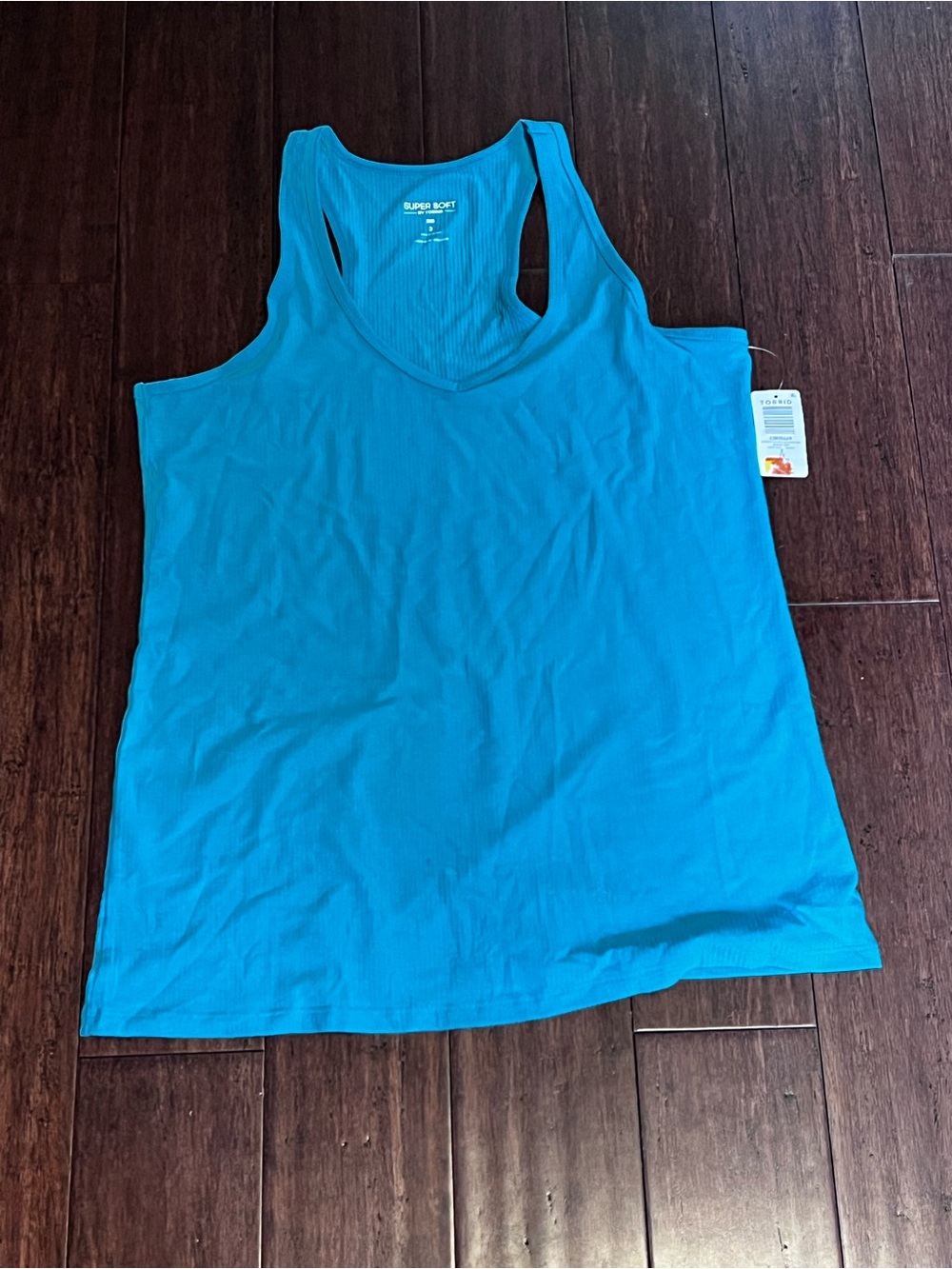 torrid Teal Racerback Tank Top